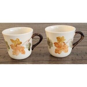 Vintage Set of 2 Franciscan October Flat Cup 3 3/8" Made in USA